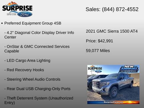 Used 2021 GMC Sierra 1500 AT4 w/ AT4 Preferred Package AWD/4WD image 17
