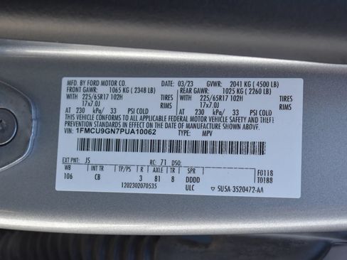 Used 2023 Ford Escape Active AWD/4WD image 37
