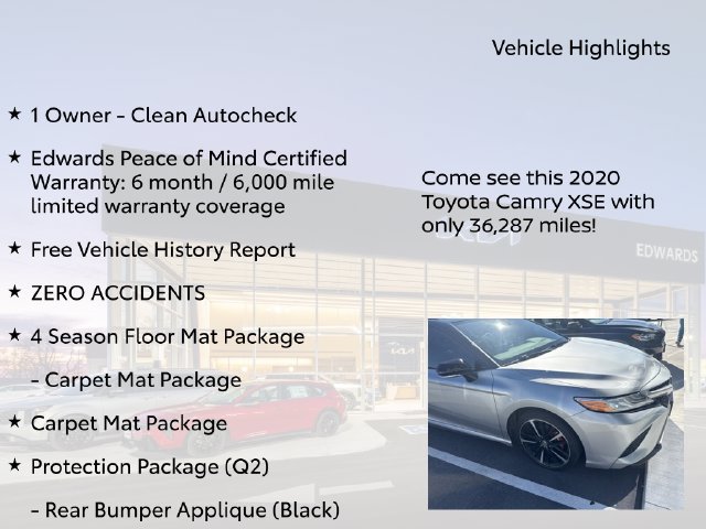 Used 2020 Toyota Camry XSE w/ 4 Season Floor Mat Package FWD image 11