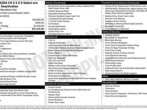 Used 2024 MAZDA CX-5 AWD 2.5 S w/ Select Package image 27