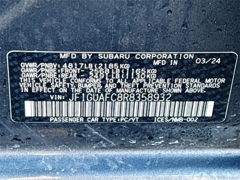 Used 2024 Subaru Impreza 2.0i Sport image 29