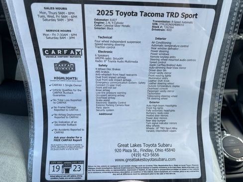 Used 2025 Toyota Tacoma TRD Sport image 27