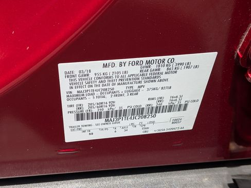 Used 2018 Ford EcoSport SE w/ SE Convenience Package FWD image 33