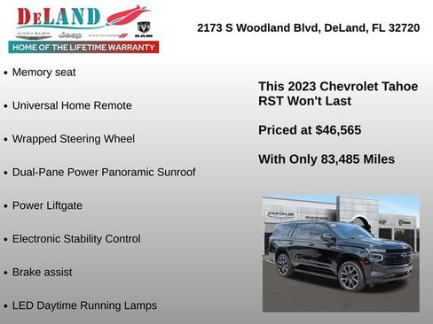 Used 2023 Chevrolet Tahoe RST AWD/4WD image 24
