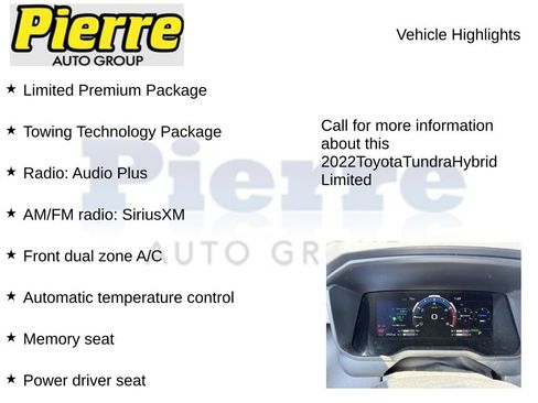 Used 2022 Toyota Tundra Limited w/ TRD Off-Road Package AWD/4WD image 10