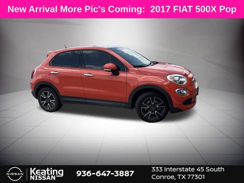 Used 2017 FIAT 500X Pop w/ Pop Popular Equipment Package FWD image 1