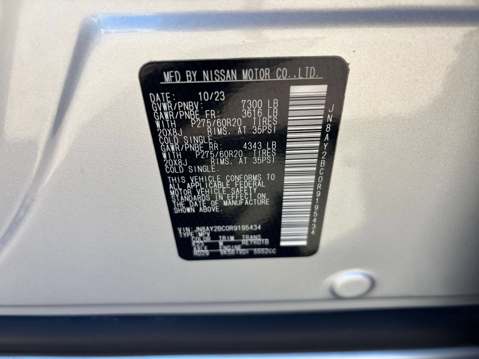 Used 2024 Nissan Armada SL RWD image 33