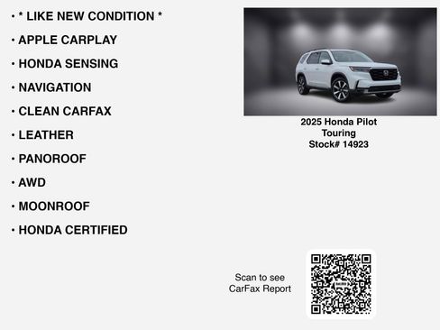 Used 2025 Honda Pilot Touring image 7