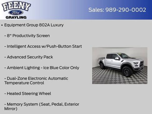 Used 2019 Ford F150 Raptor w/ Equipment Group 802A Luxury image 16