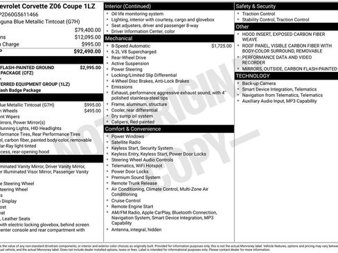 Used 2016 Chevrolet Corvette Z06 RWD image 25