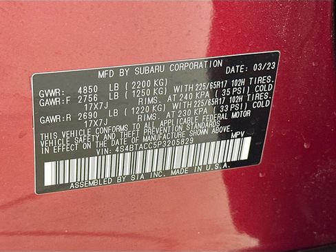 Used 2023 Subaru Outback Premium image 30