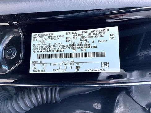 Used 2018 Ford F150 Raptor w/ Equipment Group 802A Luxury image 31