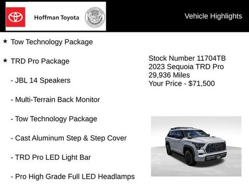 Used 2023 Toyota Sequoia TRD Pro AWD/4WD image 5