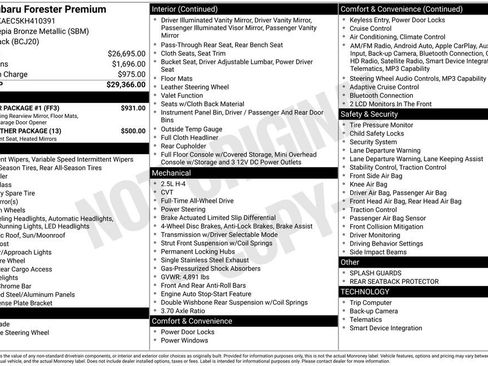 Used 2019 Subaru Forester Premium w/ Popular Package #1 image 21