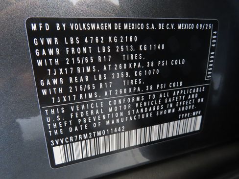 New 2026 Volkswagen Tiguan S image 29