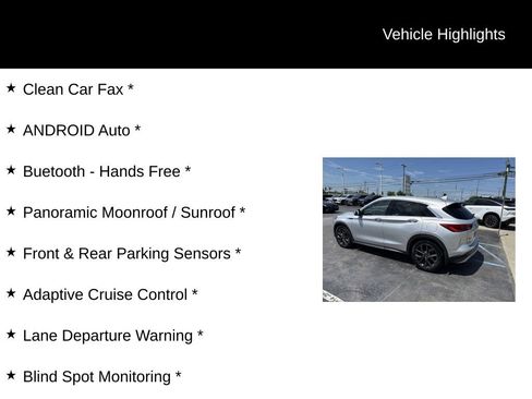 Used 2021 INFINITI QX50 Autograph w/ Premium White Leather Package AWD/4WD image 11