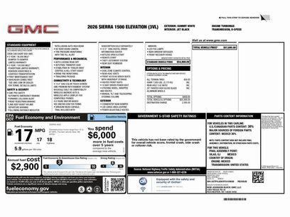 Used 2026 GMC Sierra 1500 Elevation