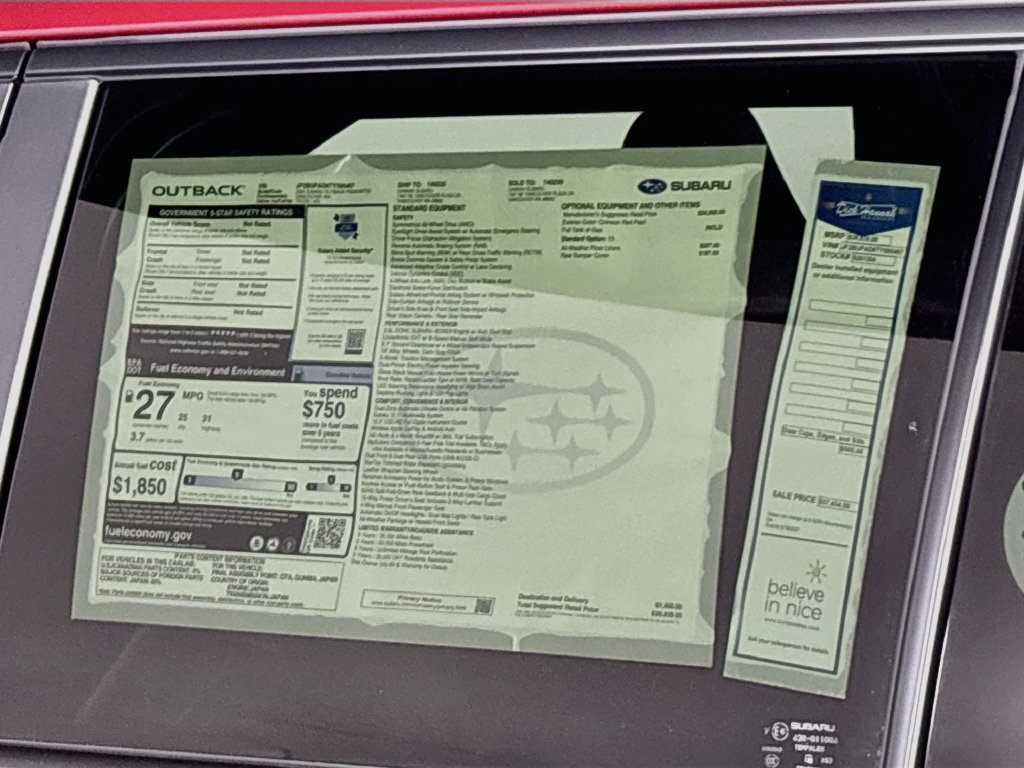 New 2026 Subaru Outback Premium AWD/4WD image 23