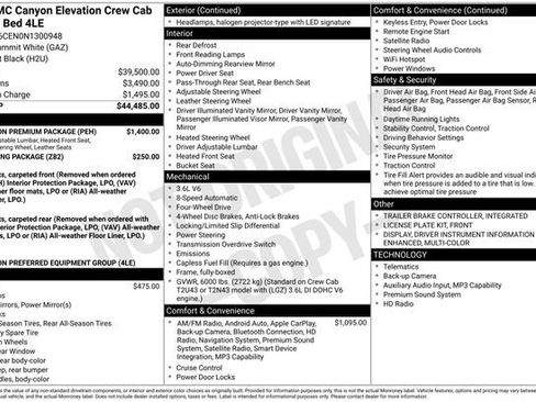 Used 2022 GMC Canyon Elevation w/ Elevation Premium Package image 36