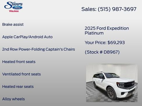 Used 2025 Ford Expedition Platinum AWD/4WD image 22