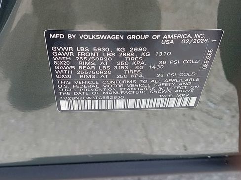 New 2026 Volkswagen Atlas SEL AWD/4WD image 32