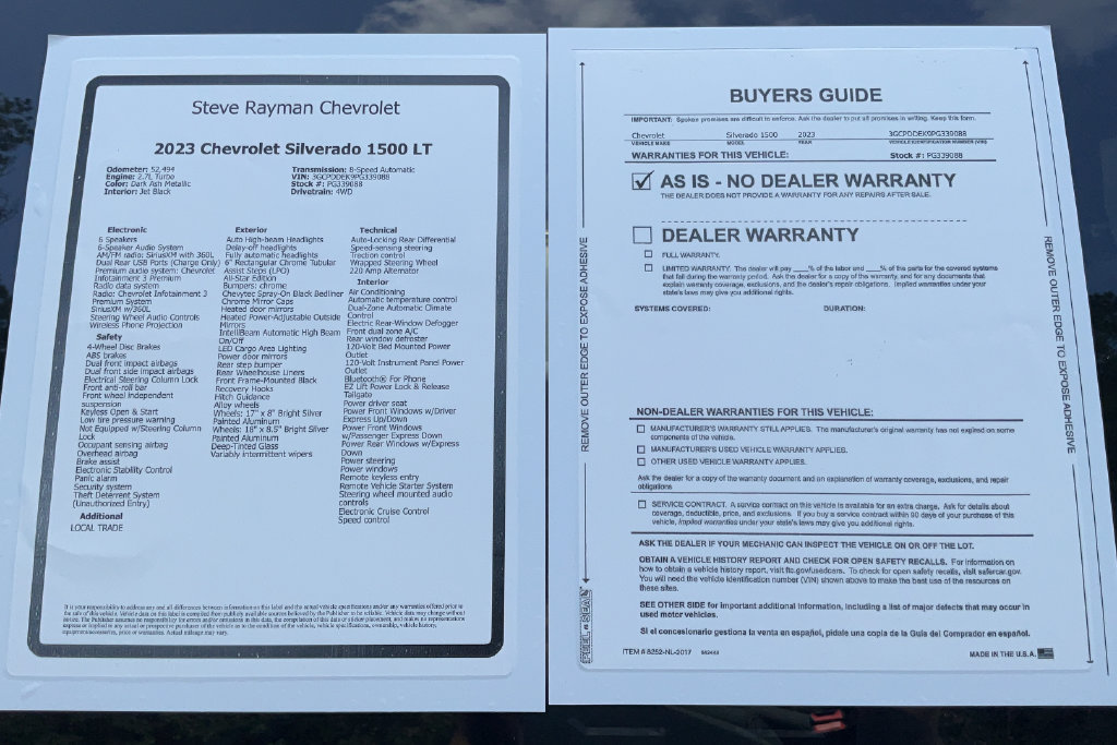 Used 2023 Chevrolet Silverado 1500 LT w/ Protection Package AWD/4WD image 24