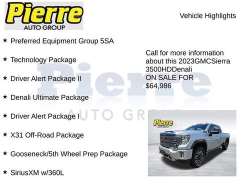 Used 2023 GMC Sierra 3500 Denali w/ Denali Ultimate Package AWD/4WD image 7