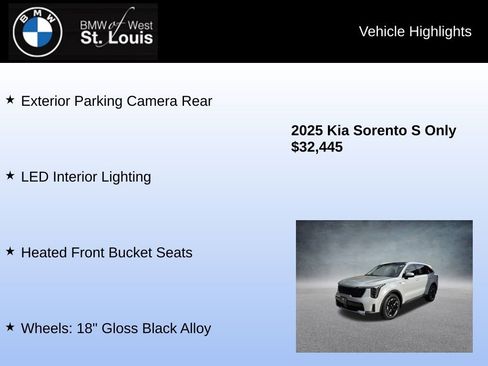 Used 2025 Kia Sorento S w/ Panoramic Sunroof Package image 16
