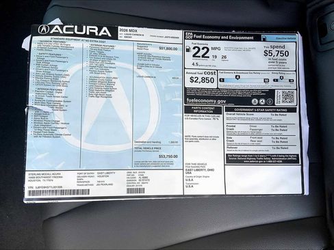 New 2026 Acura MDX FWD image 21
