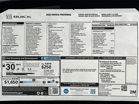 New 2026 Buick Envista Preferred image 21