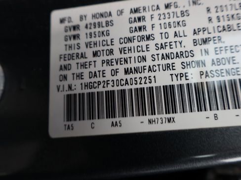 Used 2012 Honda Accord LX image 13