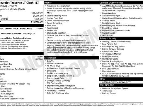 Used 2018 Chevrolet Traverse LT image 2