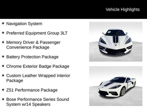 Used 2023 Chevrolet Corvette Stingray Premium Cpe w/ Z51 Performance Package RWD image 13
