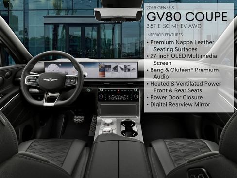 New 2026 Genesis GV80 3.5T e-SC AWD/4WD image 17