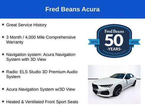 Used 2022 Acura TLX w/ A-SPEC Pkg FWD image 3