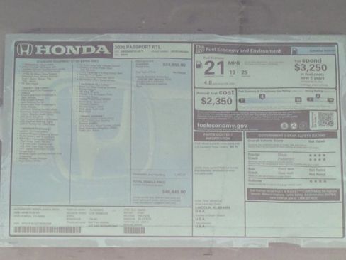 New 2026 Honda Passport RTL image 17