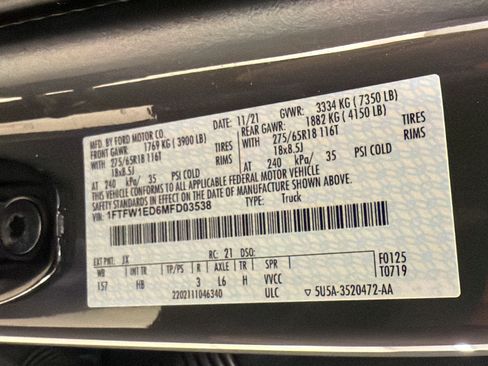 Certified 2021 Ford F150 Lariat w/ Equipment Group 502A High AWD/4WD image 23