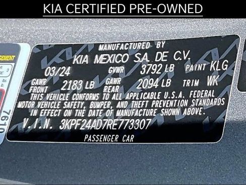 Used 2024 Kia Forte LXS w/ LXS Technology Package FWD image 29
