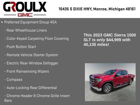Used 2023 GMC Sierra 1500 SLT w/ SLT Premium Package AWD/4WD image 15