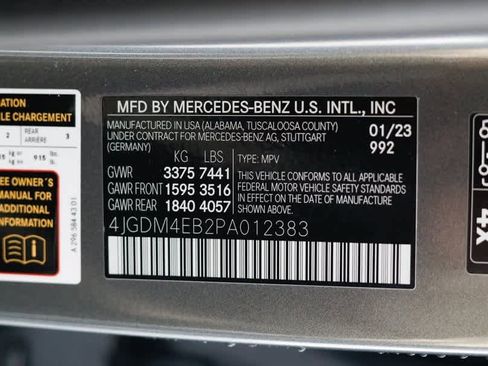 Certified 2023 Mercedes-Benz EQS 580 4MATIC SUV image 38