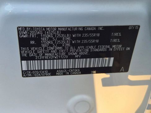 Used 2015 Toyota RAV4 Limited w/ Technology Package FWD image 25