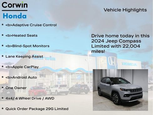 Used 2024 Jeep Compass Limited image 6