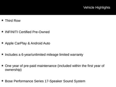 Certified 2023 INFINITI QX60 Sensory w/ Cargo Package