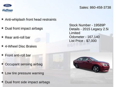 Used 2015 Subaru Legacy 2.5i Limited AWD/4WD image 25