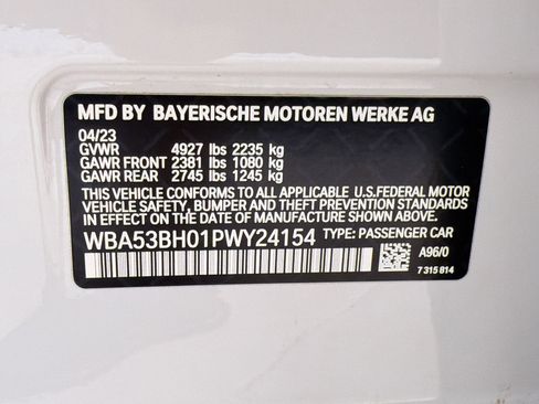 Used 2023 BMW 530i w/ Convenience Package RWD image 18