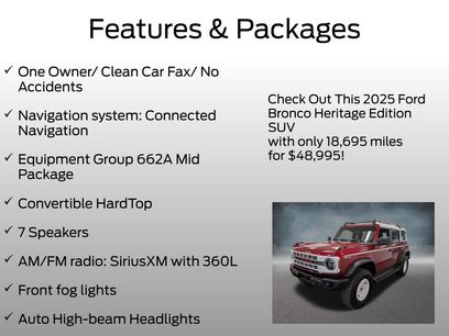 Certified 2025 Ford Bronco Heritage Edition