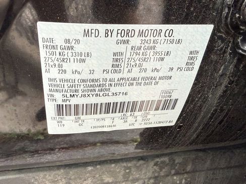 Used 2020 Lincoln Aviator Grand Touring w/ Equipment Group 302A AWD/4WD image 6