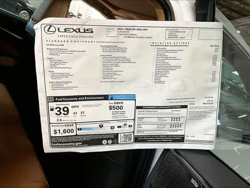 New 2026 Lexus NX 350 AWD w/ Accessory Package (2T) image 14