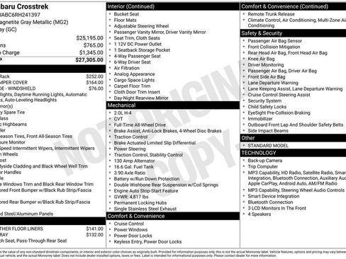 Certified 2024 Subaru Crosstrek 2.0i AWD/4WD image 48