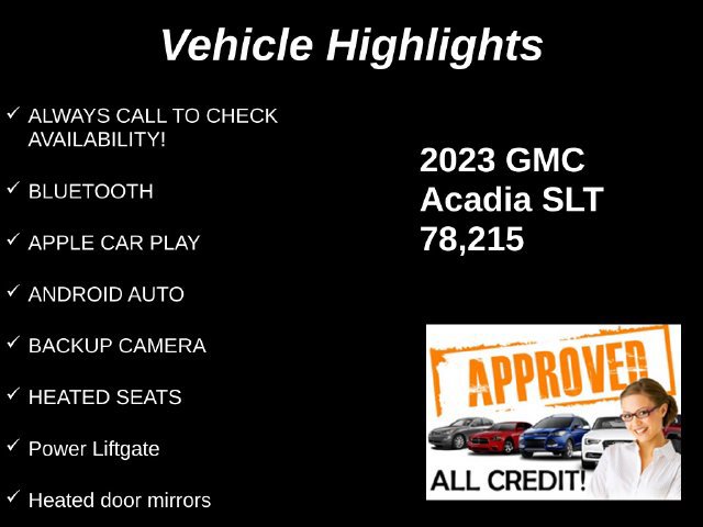 Used 2023 GMC Acadia SLT FWD image 9